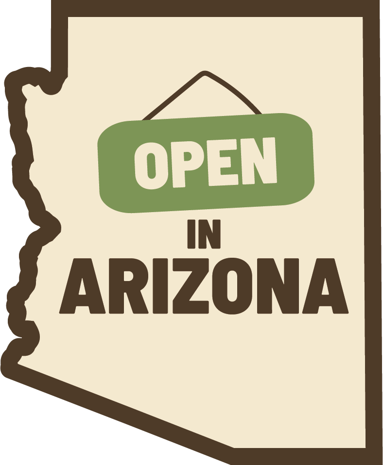 Open in Arizona logo